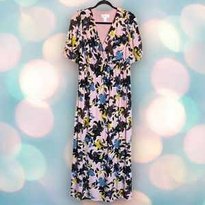 Motherhood Maternity Women’s V-Neck Floral Maxi Dress Size S